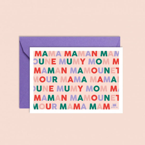 Carte postale "Mama mamounette..."