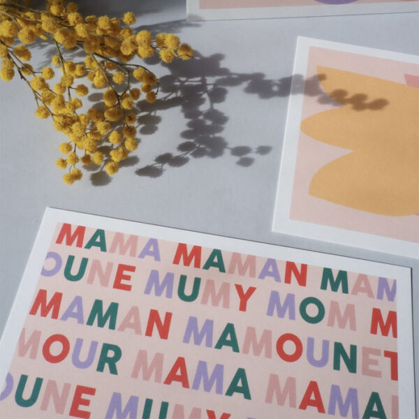 Carte postale "Mama mamounette..." – Image 2