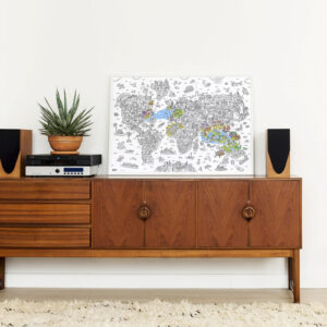 Poster géant à colorier - Atlas