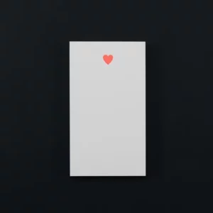 Mini bloc-notes Coeur