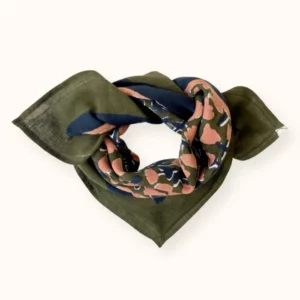 Small Foulard Manika - Tulipe kaki