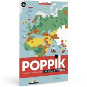 Poster créatif Poppik - Carte du monde