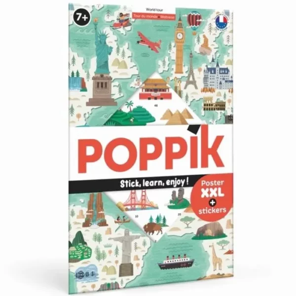 Poster créatif Poppik - Tour du monde