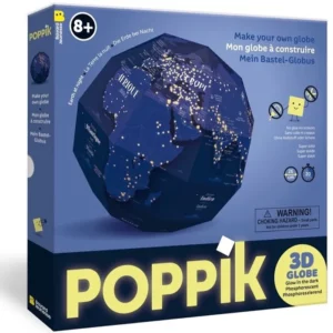 Globe à construire Phosphorescent Poppik