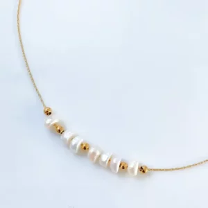 Collier multi pearl