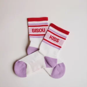 Chaussettes tennis - Bisou kiss