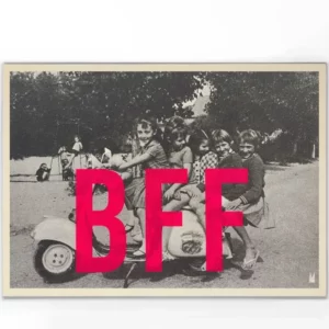 Carte / Affiche sérigraphiée BFF