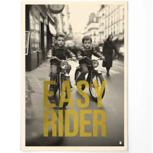 Carte / Affiche sérigraphiée Easy Rider