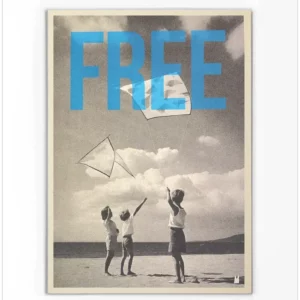 Carte / Affiche sérigraphiée Free