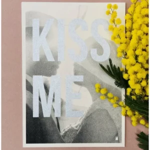 Carte / Affiche sérigraphiée Kiss me