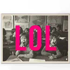 Carte / Affiche sérigraphiée LOL