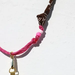 Cordon de téléphone bandanas - chocolat