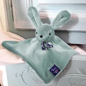Doudou plat - Lapin - sauge