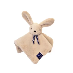 Doudou plat - Lapin - ivoire