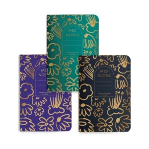Trio petits carnets - Big Flowers