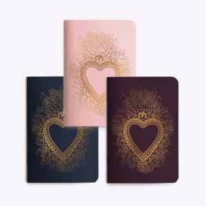 Trio petits carnets - Coeur