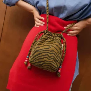 Mini sac Billie - Zèbre - Olive