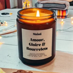 Bougie parfumée - Amour Gloire et bourrelets