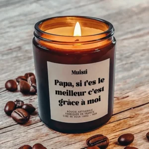 Bougie parfumée - Papa si t'es le meilleur c'est grâce à moi