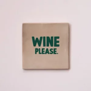 Carreau à accrocher Wine please - vert foncé / beige